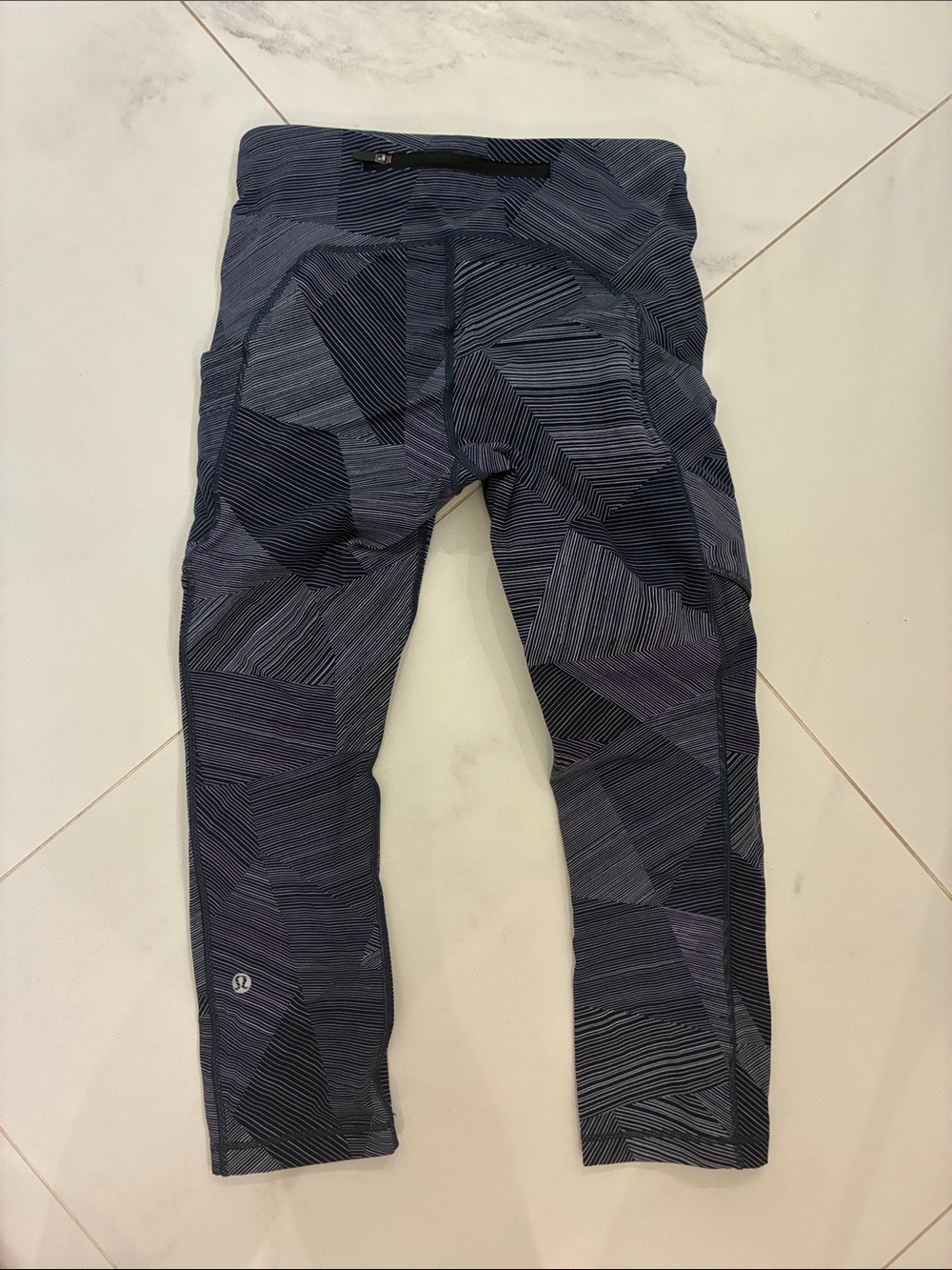 lululemon athletica Navy Patterned High-Rise Leggings